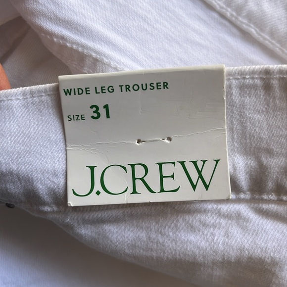 J Crew Wide-leg denim trouser in white Womens Size 31 - Picture 5 of 12